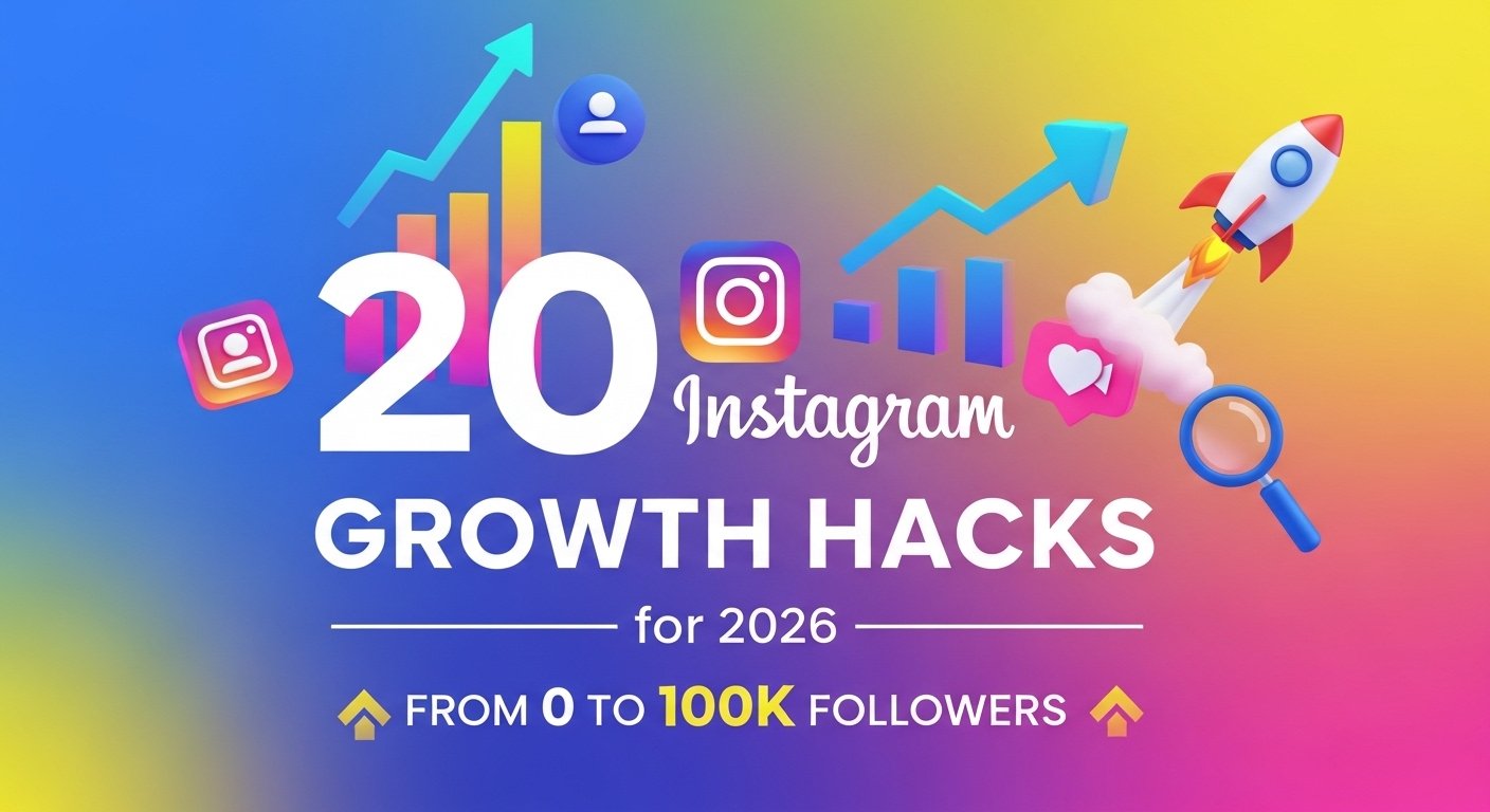 20 Instagram Growth Hacks for 2026: From 0 to 100K Followers