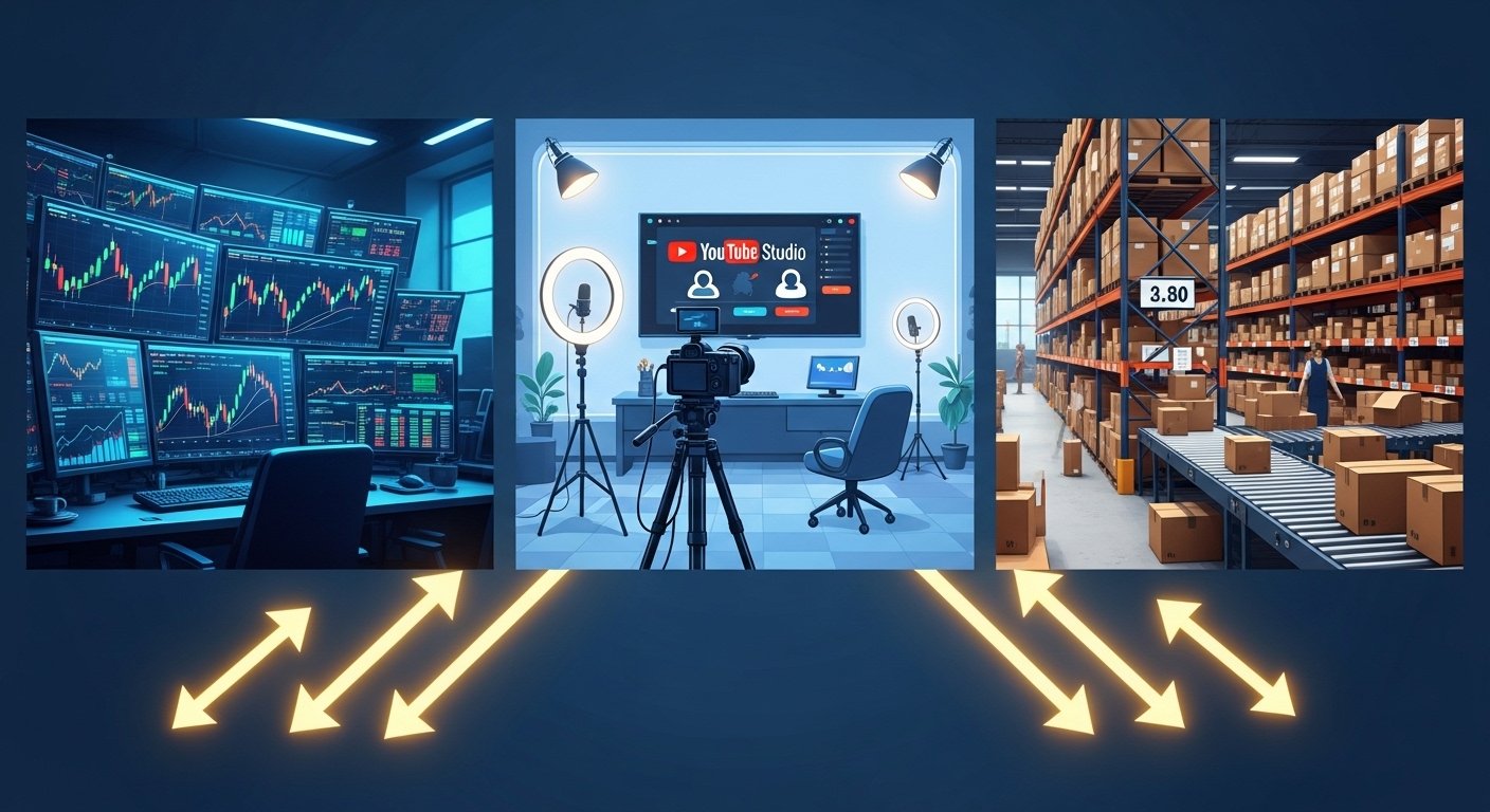 Trading vs YouTube Channel vs Ecommerce 2026: Which Makes You Rich Faster