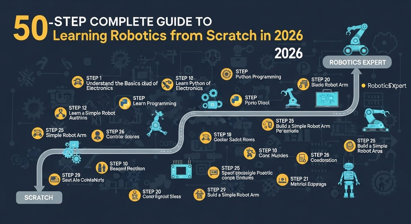 Complete Guide to Learning Robotics from Scratch in 2026