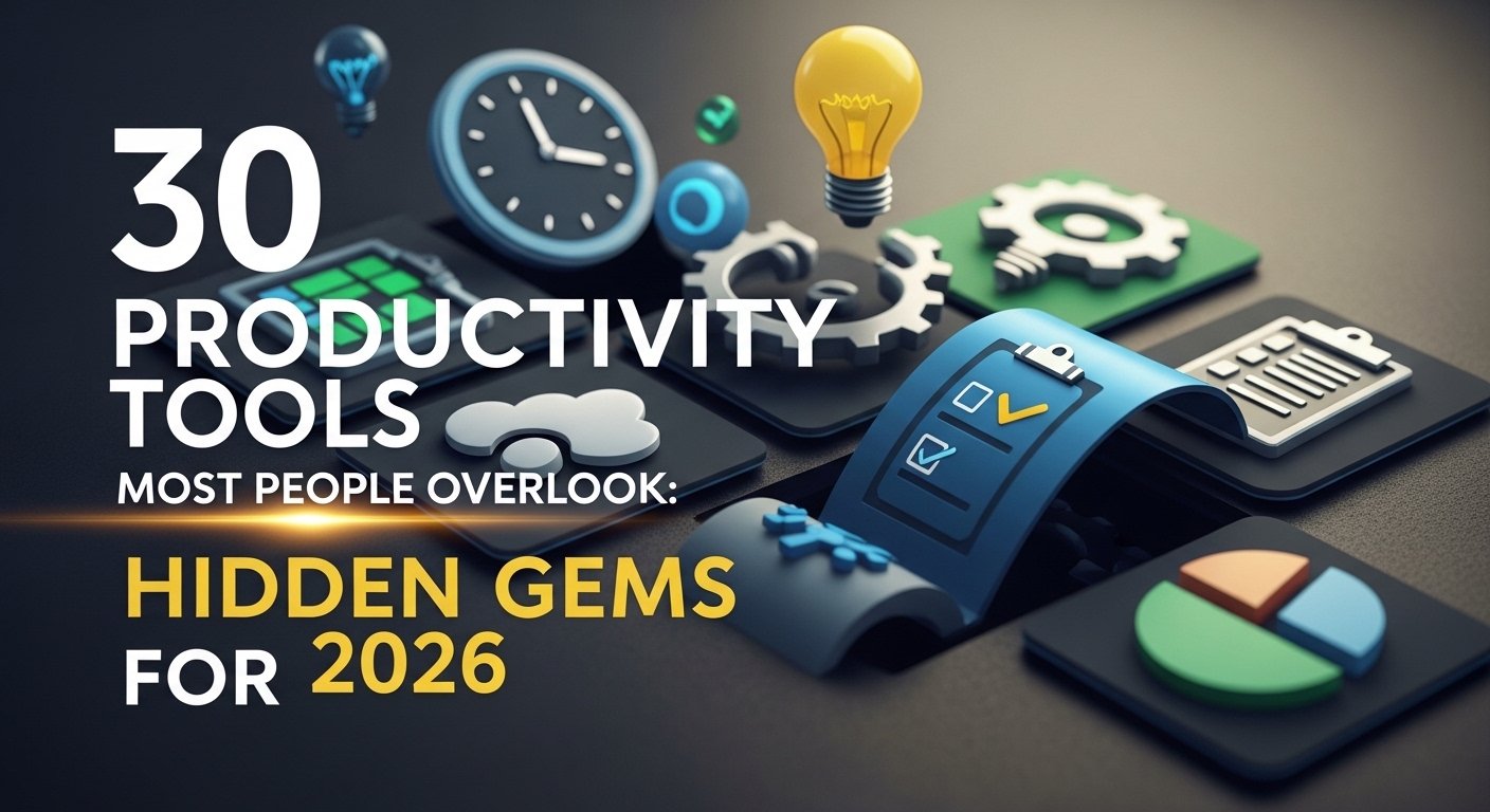 30 Productivity Tools Most People Overlook: Hidden Gems