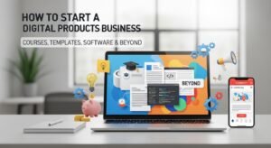 How to Start a Digital Products Business: Courses, Templates, Software & Beyond
